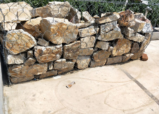 Hot Dip Galvanized 60mm 80mm Wire Cage Stone Retaining Walls