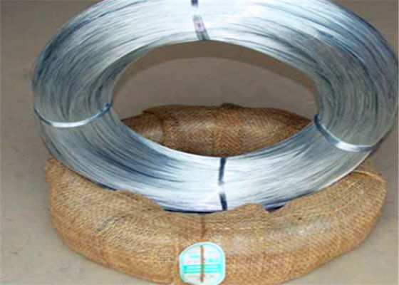 0.8mm BWG8 Galvanized Steel Wire 25kg/Coil Hessian Cloth Outside Packing