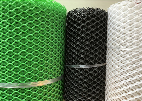 Green Colour 20mm Hole Extruded 5mm Plastic Netting Mesh For Fishing