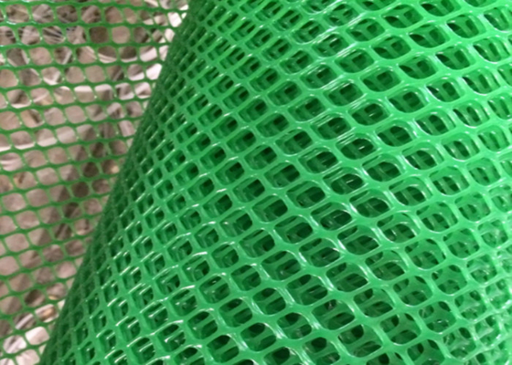 Flat 10x10mm Apeture Green Plastic Mesh Netting Hdpe For Fishing