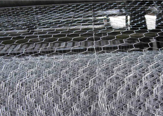 1"X 1" 1.0mm Hexagonal Iron Wire Mesh Galvanized Weave Reverse Twisted