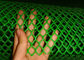 20mmx20mm Iso9001 Certificate Green Plastic Mesh 0.1cm Apeture