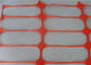 65 X 35mm Orange Safety Warning 50m Plastic Netting Mesh For Building Fencing